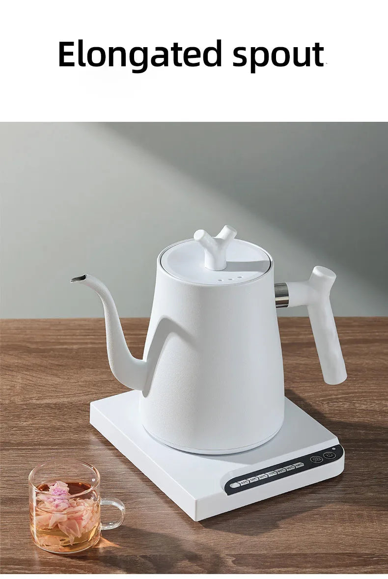 1000W Gooseneck Electric Kettle Hand Brewing Coffee Pot Smart Temperature Control Teapot 1.0L Slender Mouth Pot Boil Water Jug