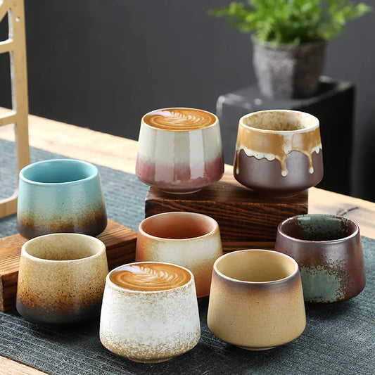 Ceramic Cup Vintage Coarse Pottery Coffee Cup