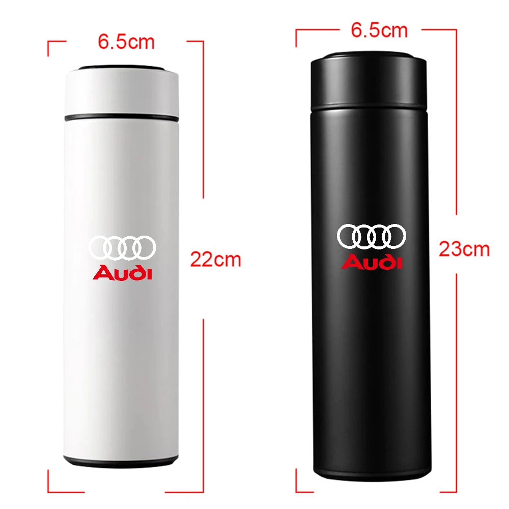 Thermos Flask Smart Cup With Temperature Display 304 Stainless Steel Vacuum Insulated Thermos Cup For Audi S Line 8p B8 A1 A2 C7