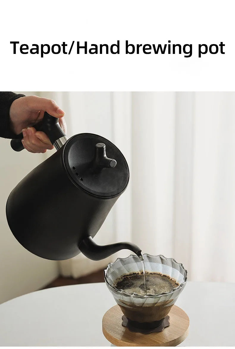 1000W Gooseneck Electric Kettle Hand Brewing Coffee Pot Smart Temperature Control Teapot 1.0L Slender Mouth Pot Boil Water Jug