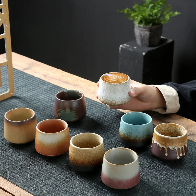 Ceramic Cup Vintage Coarse Pottery Coffee Cup
