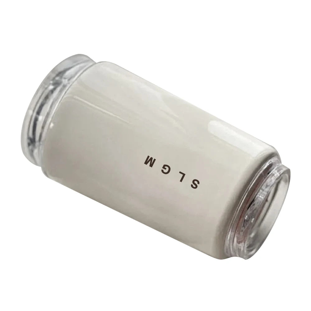 1PCTumbler Thermos Cup Milky White Coffee Mug Car Insulated Water Bottle Travel Stainless Steel Vacuum Flasks Drinking Kettle