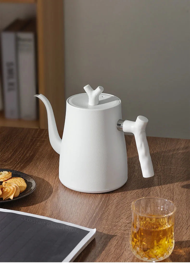 1000W Gooseneck Electric Kettle Hand Brewing Coffee Pot Smart Temperature Control Teapot 1.0L Slender Mouth Pot Boil Water Jug