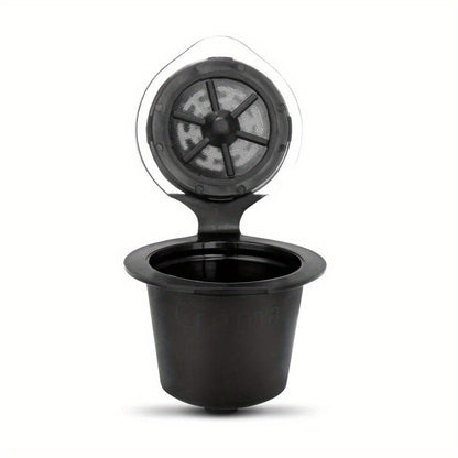 Reusable Nespresso Coffee Capsule Shells - Compatible with Most Machines, High-Quality Refillable Pod Cups