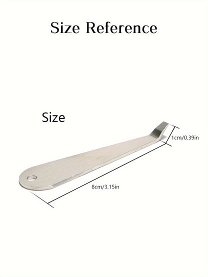 Stainless Steel Coffee Portafilter Basket Remover with Wooden Handle - Durable, Easy-to-Use Barista Tool for Espresso Machines, Fit, Keychain-Ready