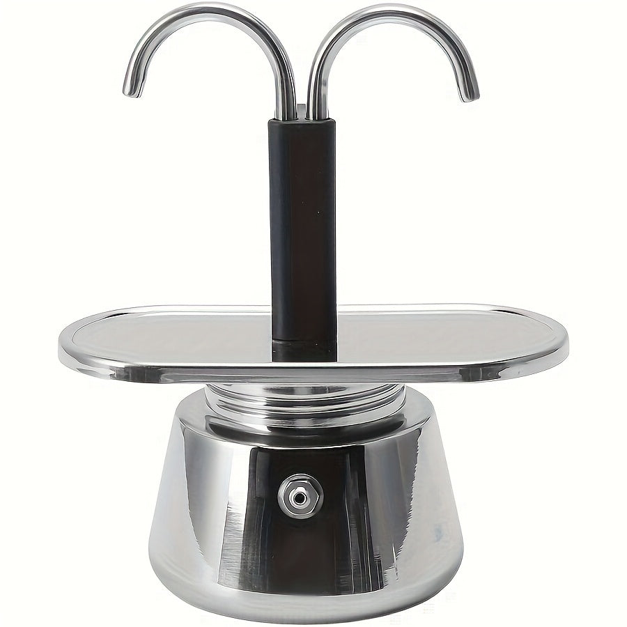 304 Stainless Steel Moka Pot Coffee Maker | Classic Stovetop Espresso