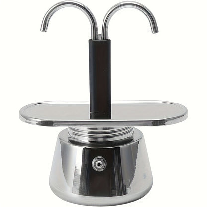 304 Stainless Steel Moka Pot Coffee Maker | Classic Stovetop Espresso