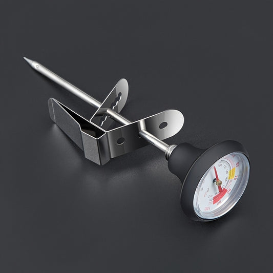 Stainless Steel Coffee Thermometer with Clip-On Probe - Perfect for Hand Brewing, Milk Frothing & Kitchen Use