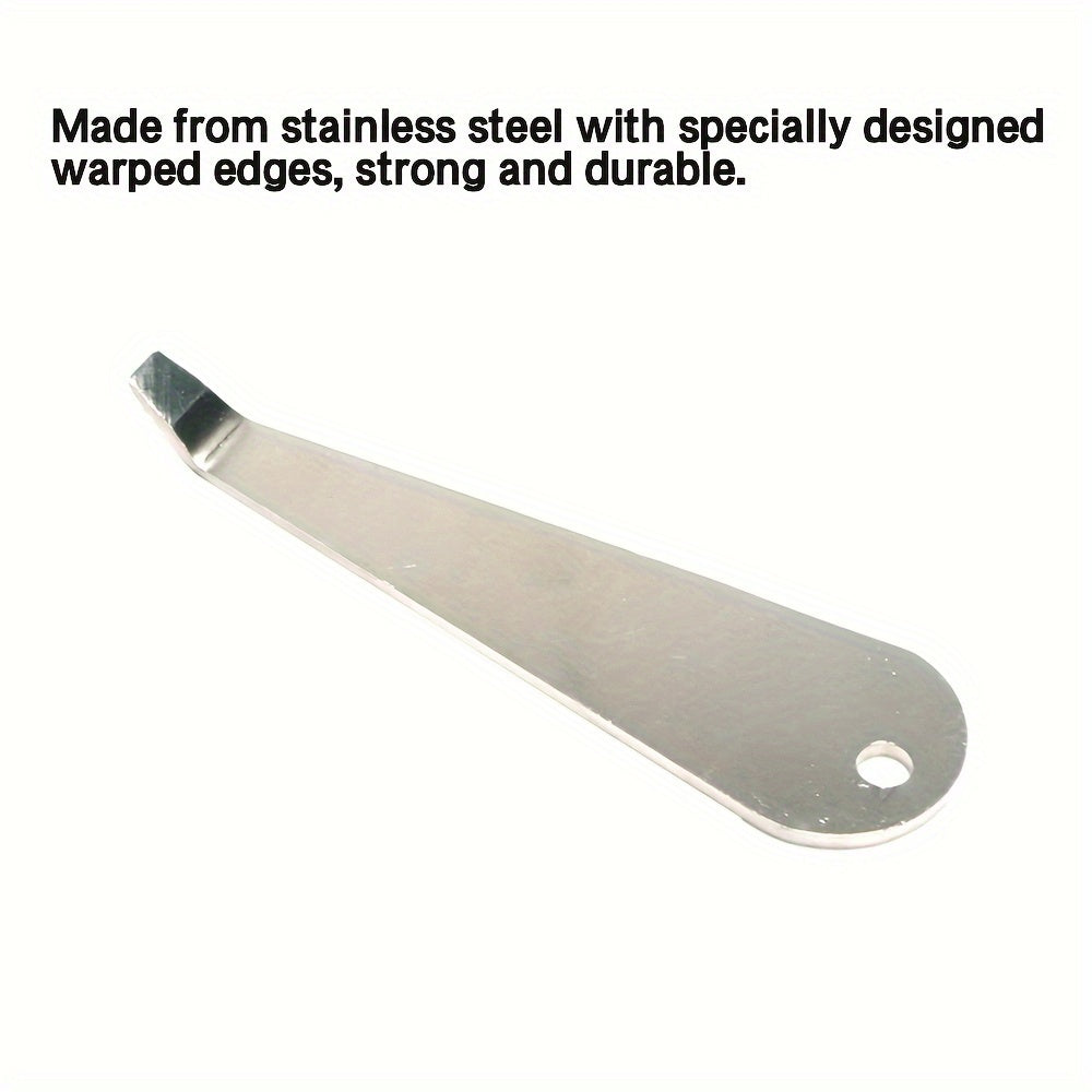 Stainless Steel Coffee Portafilter Basket Remover with Wooden Handle - Durable, Easy-to-Use Barista Tool for Espresso Machines, Fit, Keychain-Ready