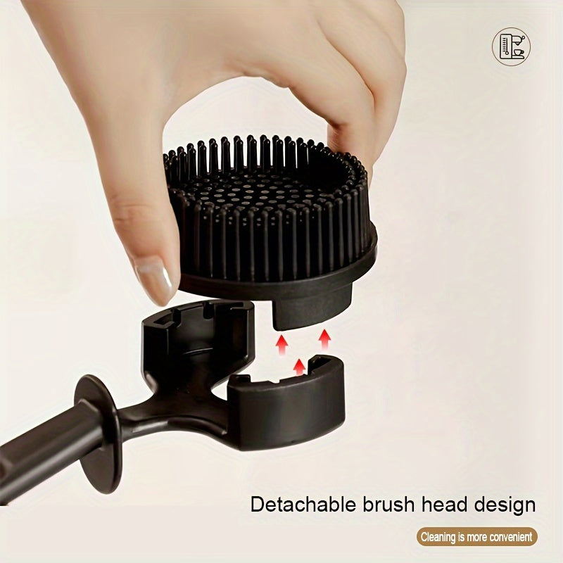 1pc Silicone Coffee Machine Cleaning Brush, Grouphead Brush for Home, Hotel, Cafe, Bar, Apartment, Kitchen, Soft Handle, No Power Required, for Cleaning Coffee Filters