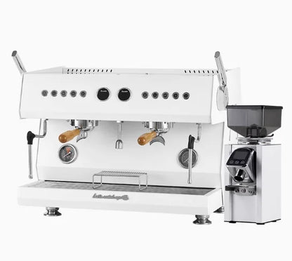 Commercial Coffee Machine CRM3211A, 2 Composite Brewing Heads, Independent Multi Boiler System, Automatic Water Inlet and Outlet