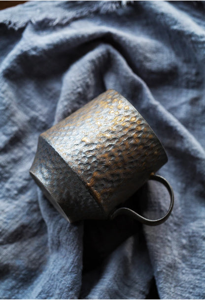 KuBac HoMmi New INS Stoneware handmade Japanese style vintage coffee cup afternoon tea ceramic mug set retro coffee cup