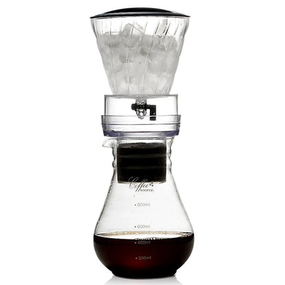 YRP Water Drip Coffee Machine New Reusable Filter Tools Glass Espresso Coffee Dripper Pot Ice Cold Brew Coffee Maker BDH-04