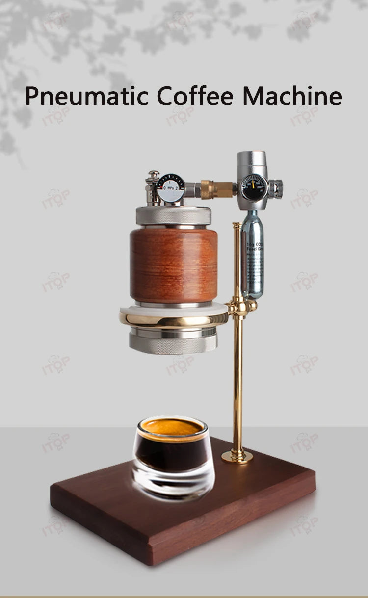 ITOP 58mm Pneumatic Espresso Maker – Portable Manual Coffee Machine
