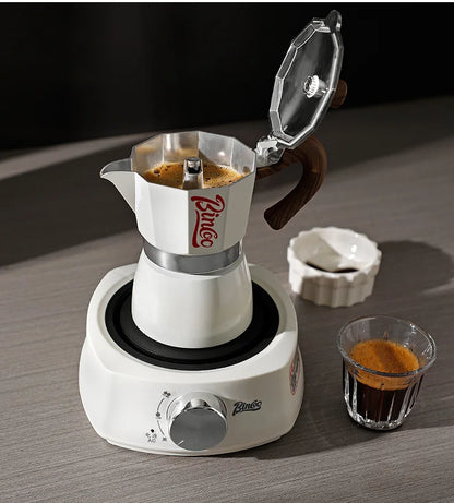 Bincoo Single Valve Coffee Moka Pot Espresso Machine Brewed Coffee Italian Home Outdoor Kitchen Utensils Barista Accessories
