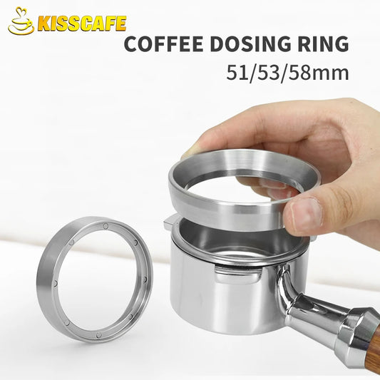 Coffee Dosing Ring 304 Stainless Steel For 51mm 54mm 58mm Portafilter Magnetic Dosing Funnel Espresso Barista Tool Accessories