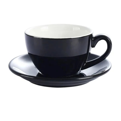 Ceramic Coffee Cup & Saucer Set – Modern Espresso Cup