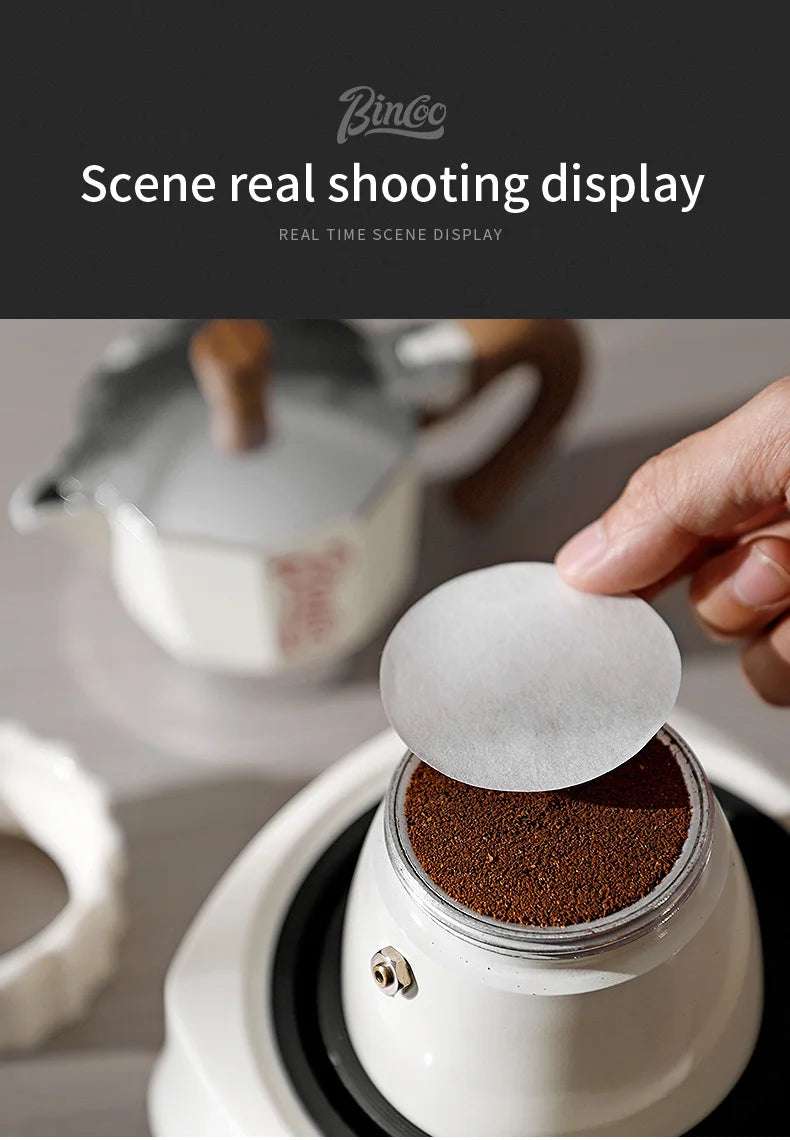 Bincoo Single Valve Coffee Moka Pot Espresso Machine Brewed Coffee Italian Home Outdoor Kitchen Utensils Barista Accessories