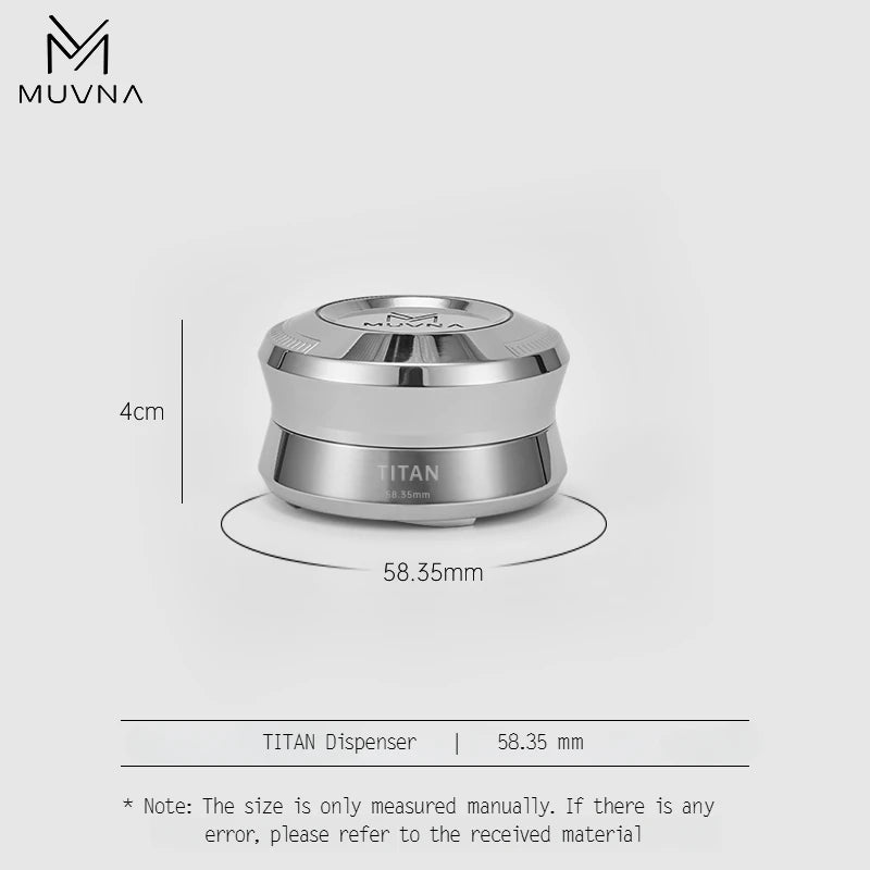 MUVNA V2 Espresso Tamper, 30lbs pressure Spring-loaded Coffee Tamper,Stainless Steel Gravity Adaptive Height Distributor New Set