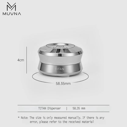 MUVNA V2 Espresso Tamper, 30lbs pressure Spring-loaded Coffee Tamper,Stainless Steel Gravity Adaptive Height Distributor New Set