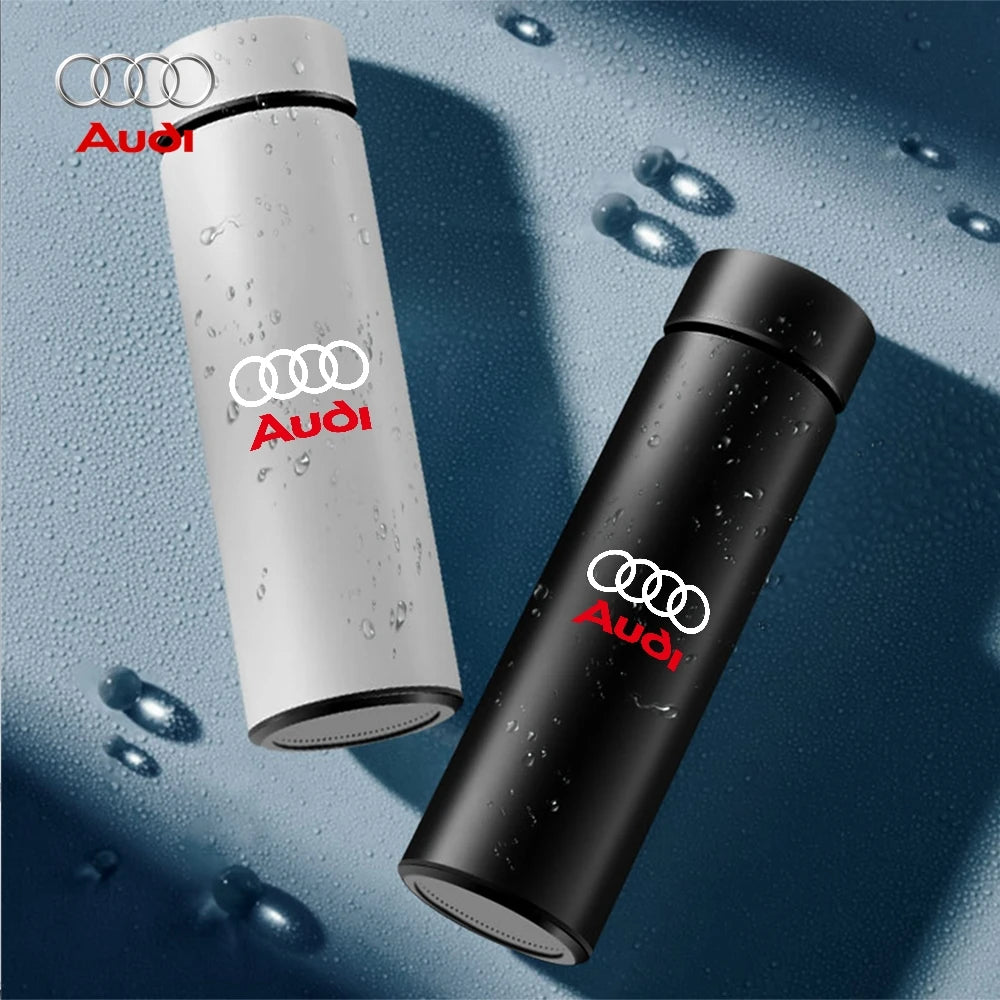 Thermos Flask Smart Cup With Temperature Display 304 Stainless Steel Vacuum Insulated Thermos Cup For Audi S Line 8p B8 A1 A2 C7