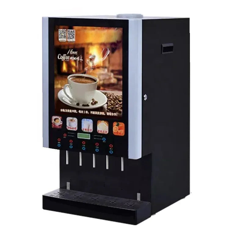 Table 6 Flavors Of Hot And Cold Coffee Machine Automatic One Hot Cocoa Juice Instant Coffee Machine