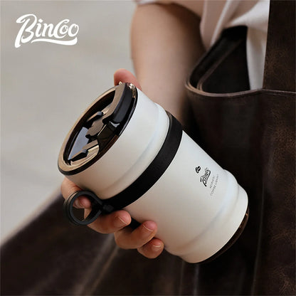 Bincoo Ceramic Liner Coffee Cup Thermos Cup Portable Accompanying Water Cup For Men And Women 316 Stainless Steel Cold Cup