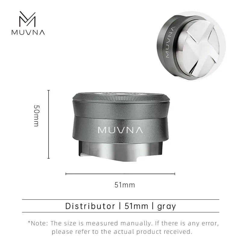 MUVNA V2 Espresso Tamper, 30lbs pressure Spring-loaded Coffee Tamper,Stainless Steel Gravity Adaptive Height Distributor New Set