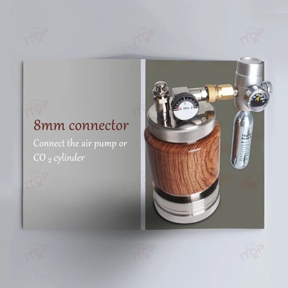 ITOP 58mm Pneumatic Espresso Maker – Portable Manual Coffee Machine