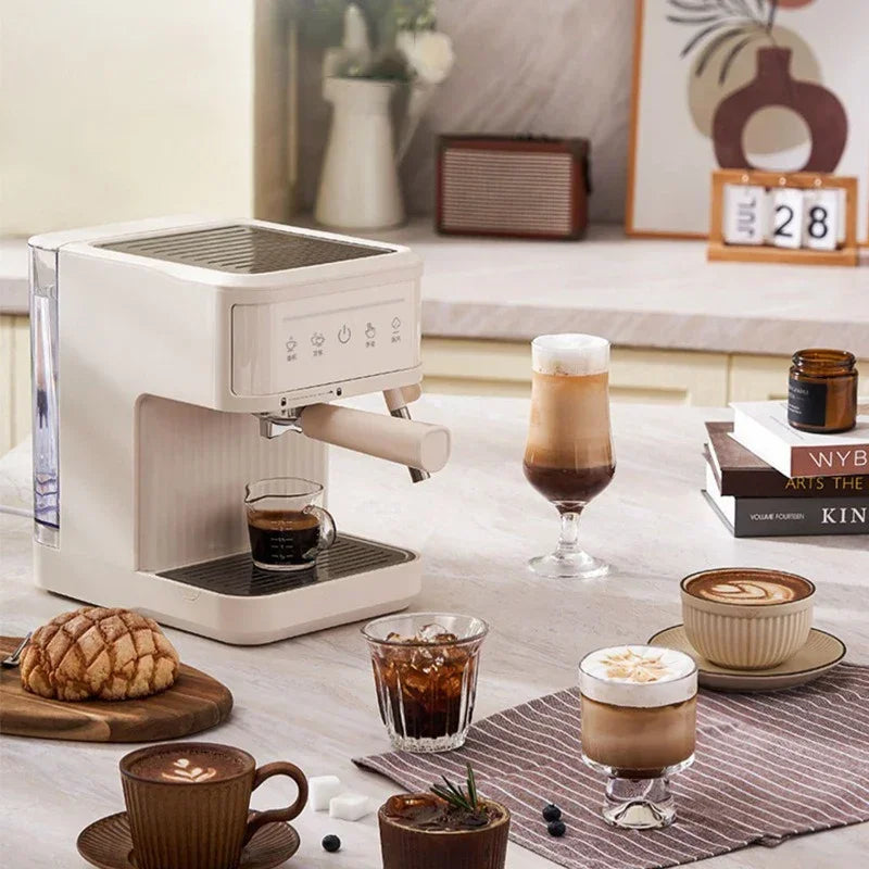 20Bar Electric Italian Coffee Machines Professional Espresso Coffee Maker Semi Automatic Milk Frother Cappuccino Latte Maker