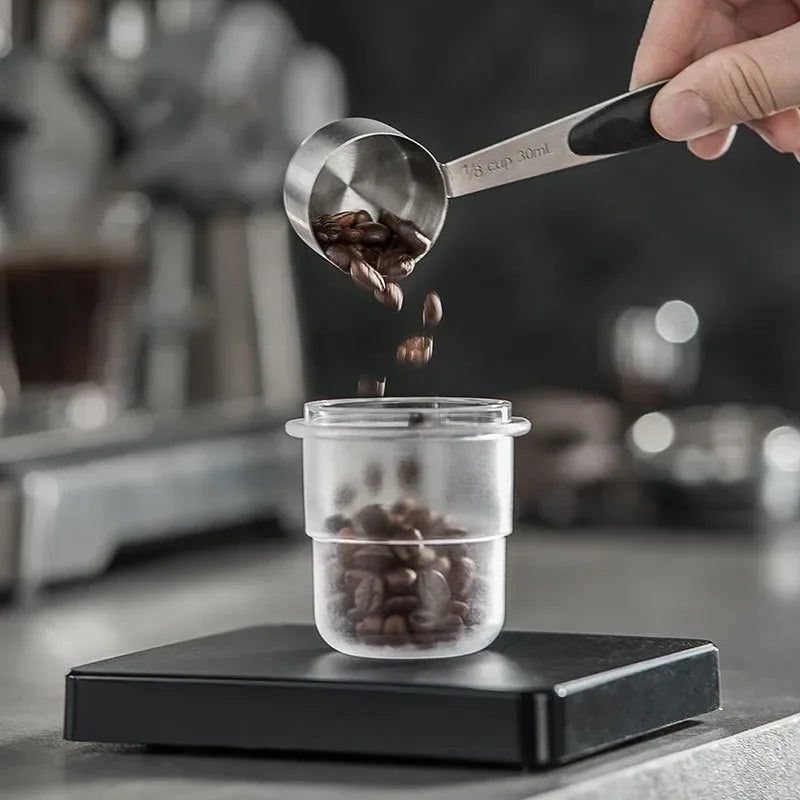 58mm Espresso Portafilter Powder Cup Coffee Powder Receiving Cup Coffee Bean Measuring Cups Espresso Sniffing Mug Dosing Cup