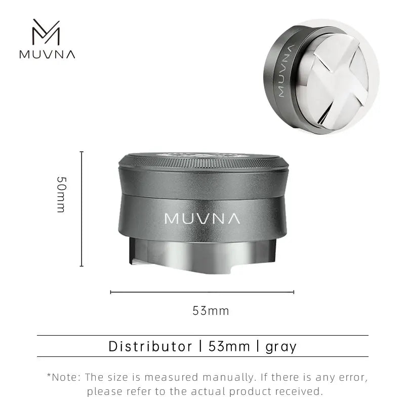 MUVNA V2 Espresso Tamper, 30lbs pressure Spring-loaded Coffee Tamper,Stainless Steel Gravity Adaptive Height Distributor New Set