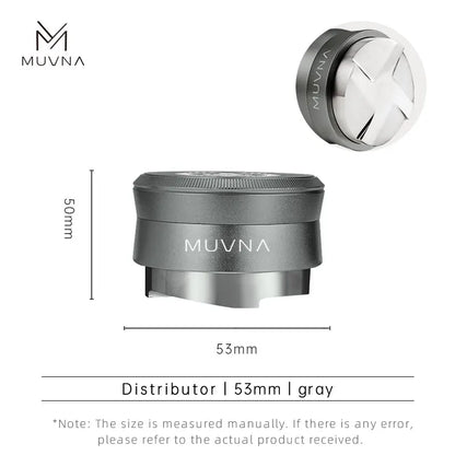 MUVNA V2 Espresso Tamper, 30lbs pressure Spring-loaded Coffee Tamper,Stainless Steel Gravity Adaptive Height Distributor New Set