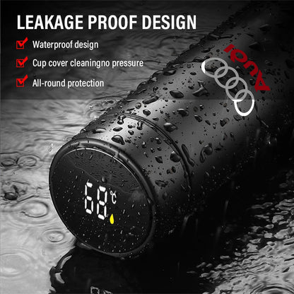 Thermos Flask Smart Cup With Temperature Display 304 Stainless Steel Vacuum Insulated Thermos Cup For Audi S Line 8p B8 A1 A2 C7