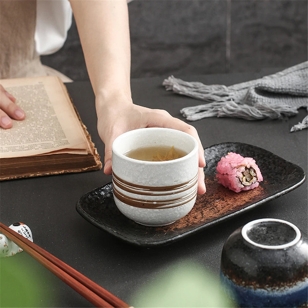 200ml New Coffee Cups Ceramics Mugs Beer Tea Mug Whiskey Glass Drinkware Cup Ceramic Latte Specialized Coffee