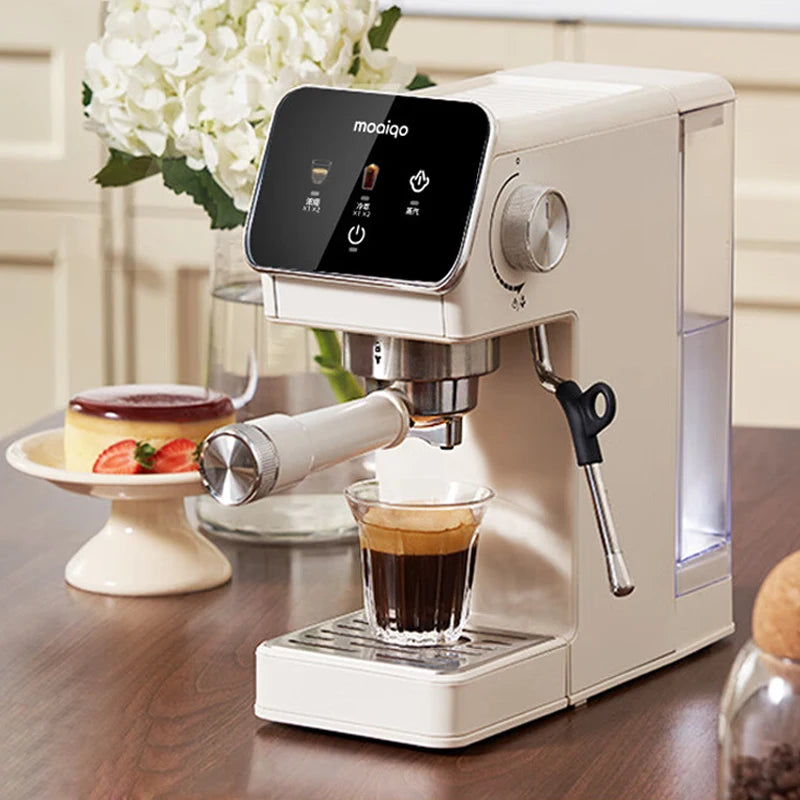 20bar Italian Coffee Machine Household Semi-automatic Hot and Cold Double Extraction with Steam Milk Frother Espresso Machine