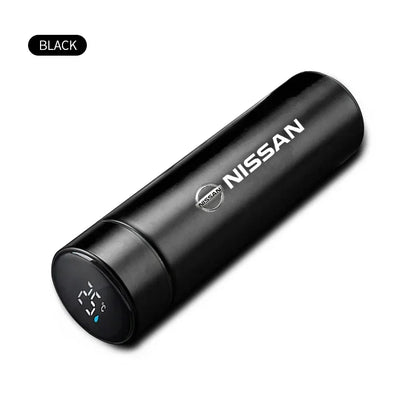 Car Logo Smart Thermos Mug With Temperature Display For Nissan Nismo X-trail Almera Qashqai Tiida Patrol Y62 Teana J32 Skyline