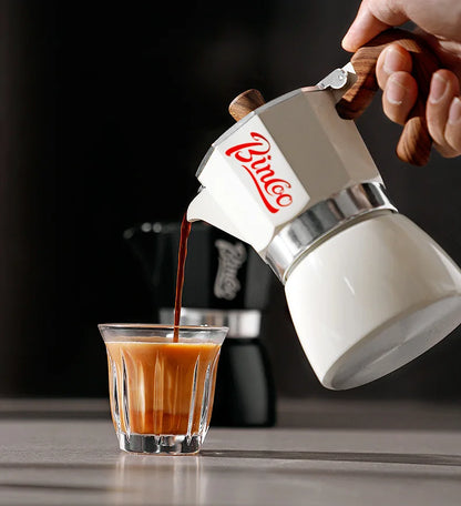 Bincoo Single Valve Coffee Moka Pot Espresso Machine Brewed Coffee Italian Home Outdoor Kitchen Utensils Barista Accessories