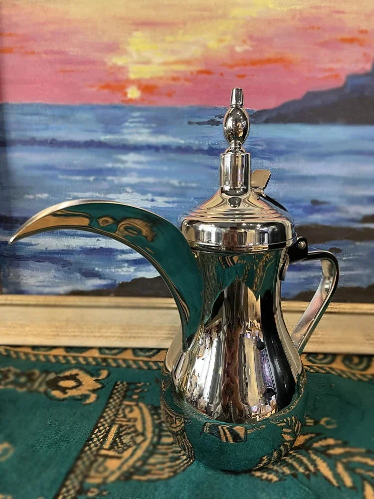 Arabian Coffee Pot Handmade Coffee Pot Turkish Sharing Pot Portable Arabian Kettle Espresso Coffee Make