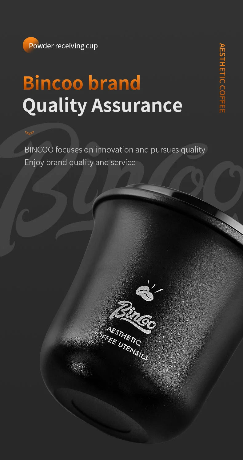 Bincoo Coffee Powder Catcher Cup Coffee Weighing Bean Transparent Aroma Cup Inverted Powder Catcher Anti-Flying Powder Device