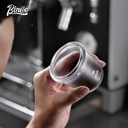 Bincoo Coffee Powder Catcher Cup Coffee Weighing Bean Transparent Aroma Cup Inverted Powder Catcher Anti-Flying Powder Device