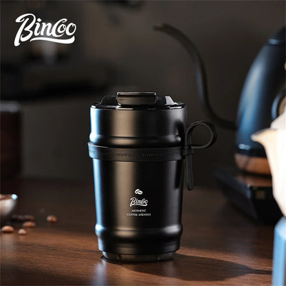 Bincoo Ceramic Liner Coffee Cup Thermos Cup Portable Accompanying Water Cup For Men And Women 316 Stainless Steel Cold Cup