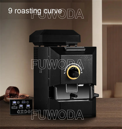 With Smoke Exhaust 500g Drum Coffee Beans Baking Machine Commercial Roaster Automatic Roasting Machine with 3 Baking Curve