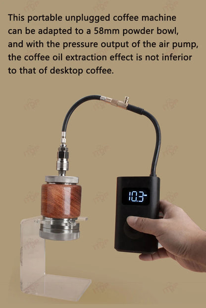ITOP 58mm Pneumatic Espresso Maker – Portable Manual Coffee Machine