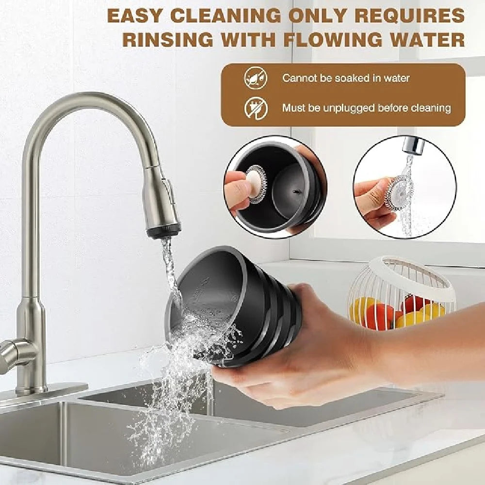 Electric Milk Frother 4-in-1 (Hot & Cold) – 600ml Stainless Steel