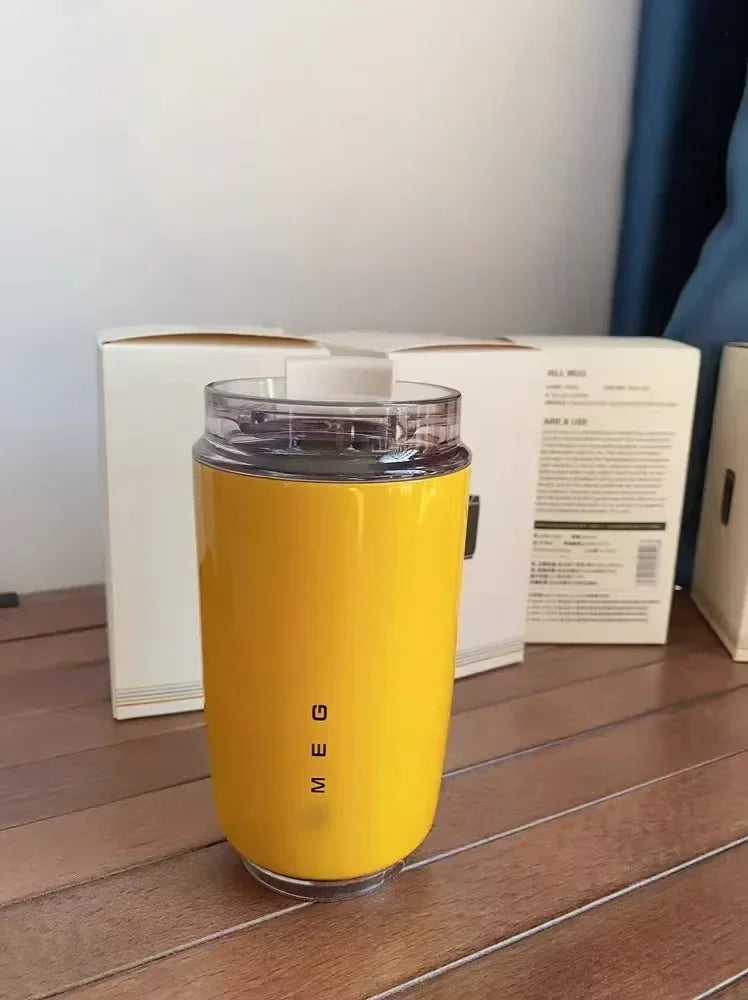 SMEG Tumbler Thermos Cup Milky Coffee Mug Insulated Water Bottle Portable Travel Stainless Steel Car Vacuum Flasks Drinking Cup