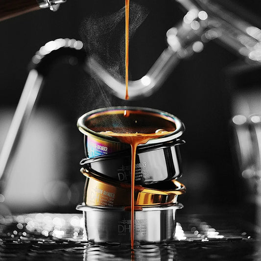 MHW-3BOMBER 58mm Espresso Filter Basket 18g Stainless Steel Pressurized Mesh Coffee Filters Basket for Portafilter Barista Tool