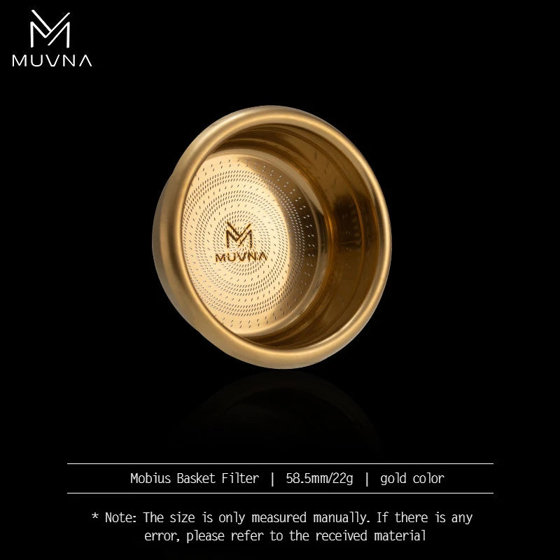 MUVNA Precision High Extraction Mobius Espresso Basket Filter, Micro Sieve Filter Basket with 304 Stainless Steel for 51/54/58mm