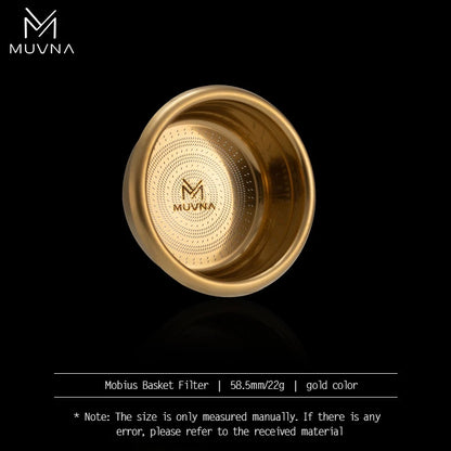 MUVNA Precision High Extraction Mobius Espresso Basket Filter, Micro Sieve Filter Basket with 304 Stainless Steel for 51/54/58mm