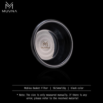 MUVNA Precision High Extraction Mobius Espresso Basket Filter, Micro Sieve Filter Basket with 304 Stainless Steel for 51/54/58mm